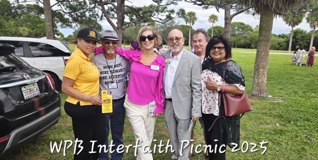 Victoria Doyle with community leaders at the West Palm Beach Interfaith Picnic